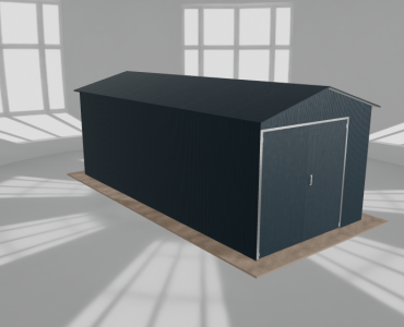 Hala blaszana 4x9m dwuspadowa Grafit Wysoka