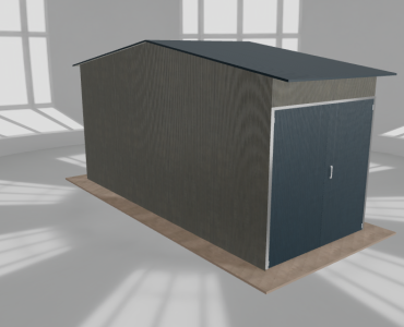 Hala stalowa 3x7.5m dwuspadowa Aluminium Wysoka