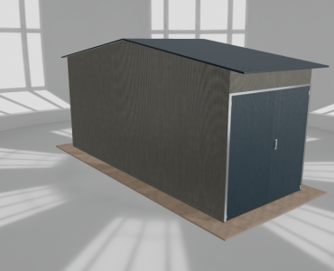 Hala stalowa 3x8m dwuspadowa Aluminium Wysoka