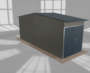 Hala stalowa 3x9m dwuspadowa Aluminium Wysoka