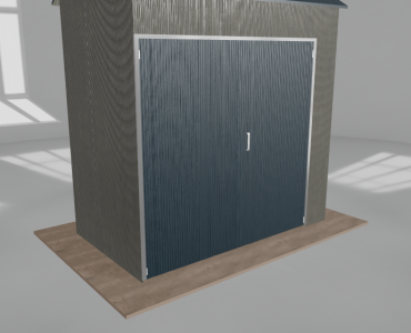 Hala stalowa 3.5x2m dwuspadowa Aluminium Wysoka