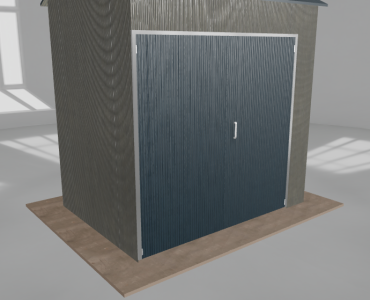 Hala stalowa 3.5x2.5m dwuspadowa Aluminium Wysoka