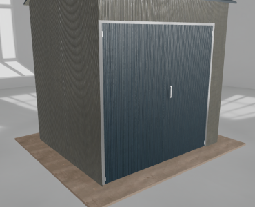 Hala stalowa 3.5x3m dwuspadowa Aluminium Wysoka