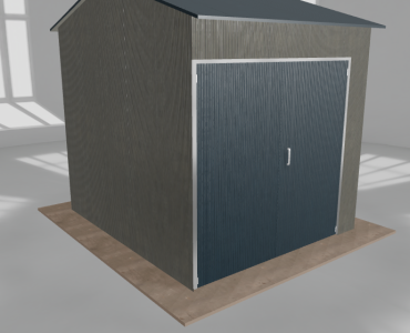 Hala stalowa 3.5x4m dwuspadowa Aluminium Wysoka