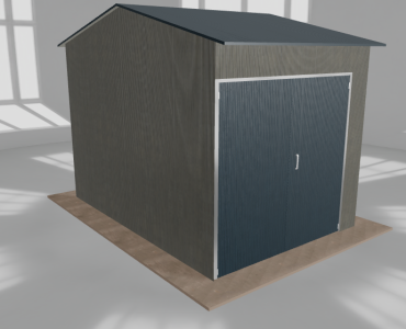 Hala stalowa 3.5x5m dwuspadowa Aluminium Wysoka