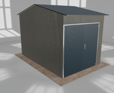 Hala stalowa 3.5x5.5m dwuspadowa Aluminium Wysoka