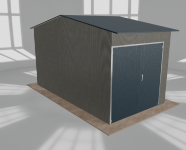Hala stalowa 3.5x6.5m dwuspadowa Aluminium Wysoka