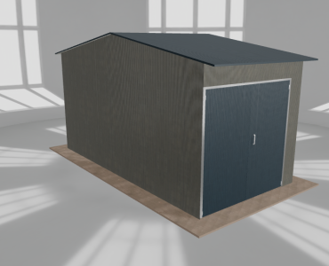 Hala stalowa 3.5x7m dwuspadowa Aluminium Wysoka