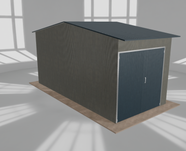 Hala stalowa 3.5x7.5m dwuspadowa Aluminium Wysoka