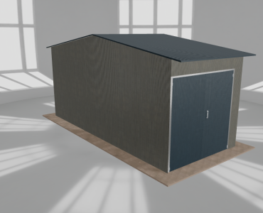 Hala stalowa 3.5x8m dwuspadowa Aluminium Wysoka