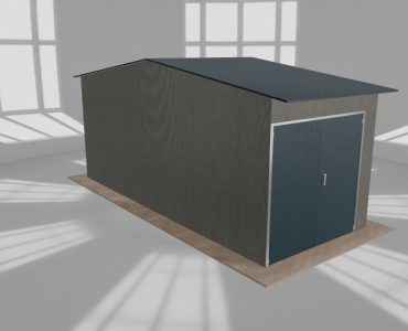 Hala stalowa 3.5x8.5m dwuspadowa Aluminium Wysoka