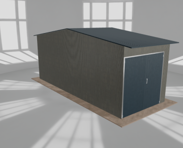 Hala stalowa 3.5x9m dwuspadowa Aluminium Wysoka