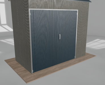 Hala stalowa 4x2m dwuspadowa Aluminium Wysoka