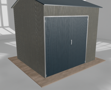 Hala stalowa 4x3.5m dwuspadowa Aluminium Wysoka