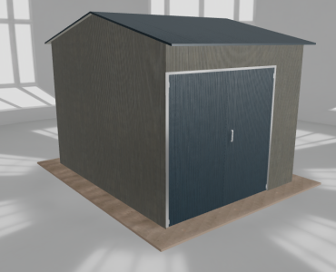 Hala stalowa 4x5m dwuspadowa Aluminium Wysoka