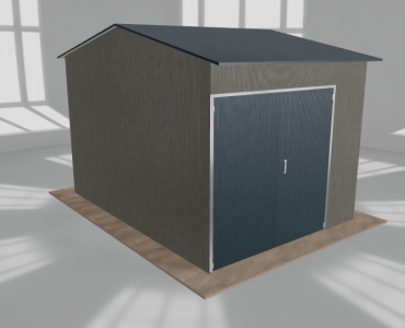 Hala stalowa 4x5.5m dwuspadowa Aluminium Wysoka