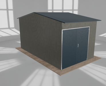 Hala stalowa 4x7m dwuspadowa Aluminium Wysoka