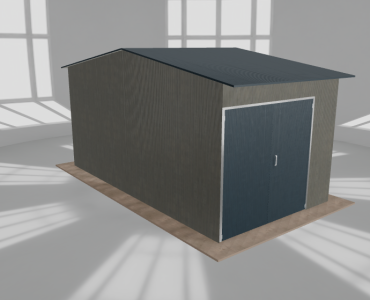 Hala stalowa 4x7.5m dwuspadowa Aluminium Wysoka