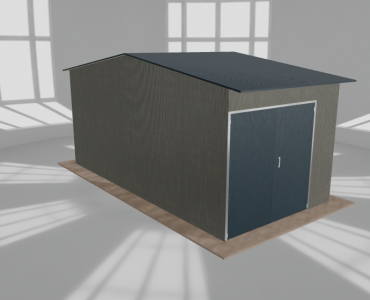 Hala stalowa 4x8m dwuspadowa Aluminium Wysoka