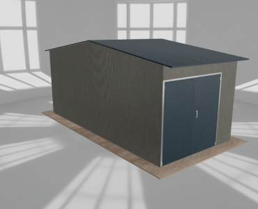 Hala stalowa 4x8.5m dwuspadowa Aluminium Wysoka