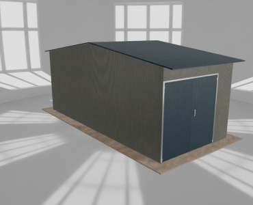 Hala stalowa 4x9m dwuspadowa Aluminium Wysoka