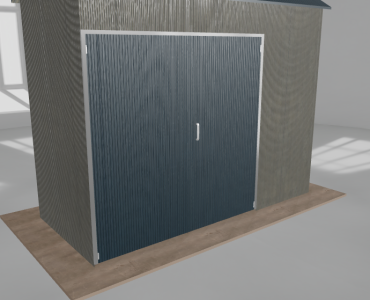 Hala stalowa 4.5x2m dwuspadowa Aluminium Wysoka