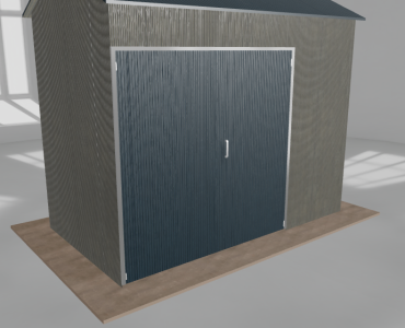Hala stalowa 4.5x2.5m dwuspadowa Aluminium Wysoka
