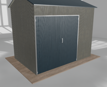 Hala stalowa 4.5x3m dwuspadowa Aluminium Wysoka
