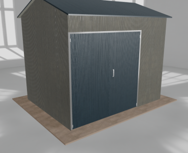 Hala stalowa 4.5x3.5m dwuspadowa Aluminium Wysoka