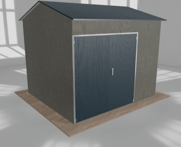Hala stalowa 4.5x4m dwuspadowa Aluminium Wysoka