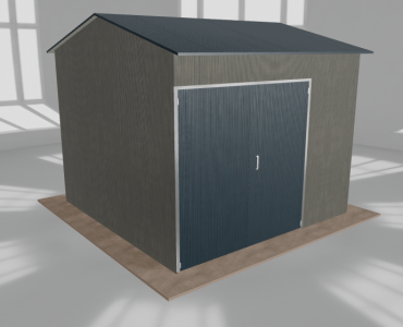 Hala stalowa 4.5x4.5m dwuspadowa Aluminium Wysoka