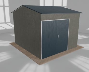 Hala stalowa 4.5x5m dwuspadowa Aluminium Wysoka