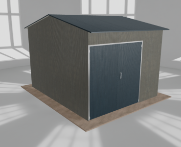 Hala stalowa 4.5x5.5m dwuspadowa Aluminium Wysoka