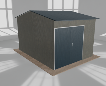 Hala stalowa 4.5x6m dwuspadowa Aluminium Wysoka