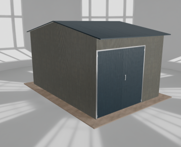 Hala stalowa 4.5x6.5m dwuspadowa Aluminium Wysoka