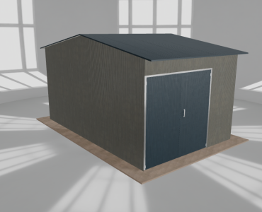 Hala stalowa 4.5x7m dwuspadowa Aluminium Wysoka