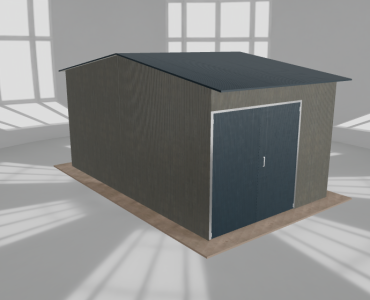 Hala stalowa 4.5x7.5m dwuspadowa Aluminium Wysoka