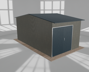 Hala stalowa 4.5x8m dwuspadowa Aluminium Wysoka