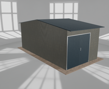 Hala stalowa 4.5x9m dwuspadowa Aluminium Wysoka