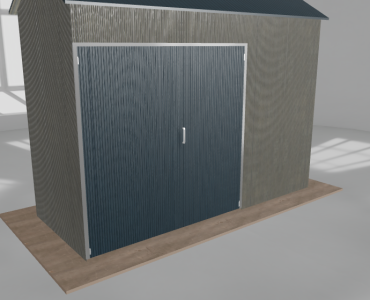 Hala stalowa 5x2m dwuspadowa Aluminium Wysoka