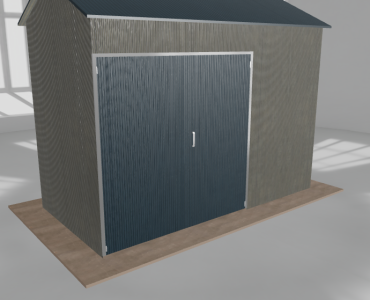 Hala stalowa 5x2.5m dwuspadowa Aluminium Wysoka