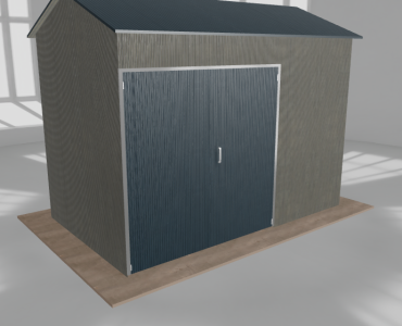 Hala stalowa 5x3m dwuspadowa Aluminium Wysoka