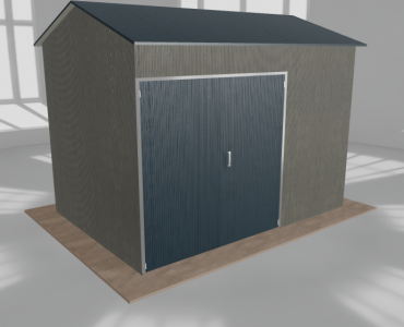 Hala stalowa 5x3.5m dwuspadowa Aluminium Wysoka