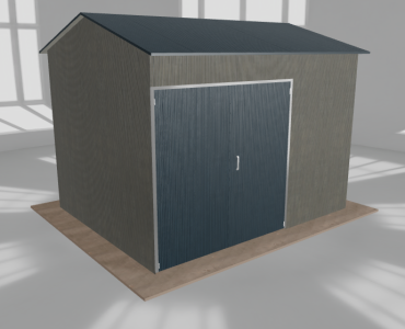 Hala stalowa 5x4m dwuspadowa Aluminium Wysoka