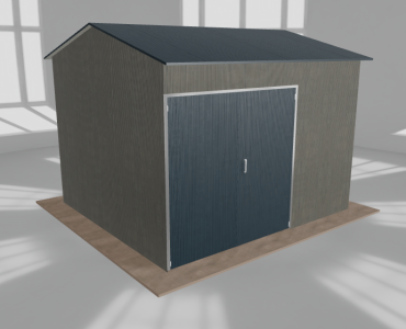 Hala stalowa 5x4.5m dwuspadowa Aluminium Wysoka