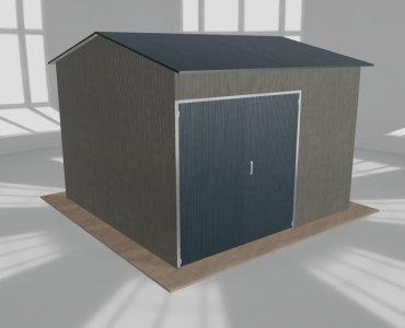 Hala stalowa 5x5m dwuspadowa Aluminium Wysoka