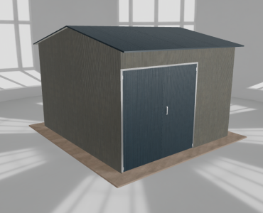 Hala stalowa 5x5.5m dwuspadowa Aluminium Wysoka