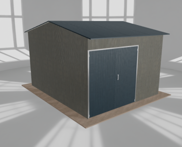 Hala stalowa 5x6m dwuspadowa Aluminium Wysoka