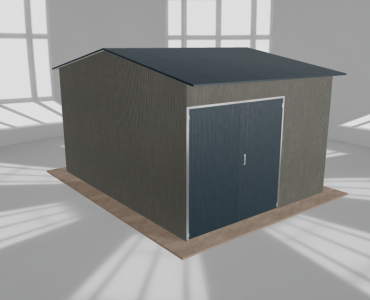 Hala stalowa 5x6.5m dwuspadowa Aluminium Wysoka