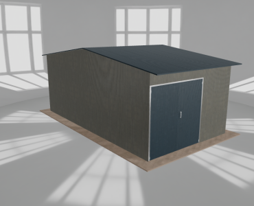 Hala stalowa 5x9m dwuspadowa Aluminium Wysoka